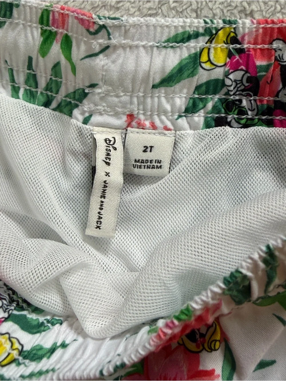 Janie and Jack | Mickey Mouse Tropical Swim Set Rash Guard Trunks